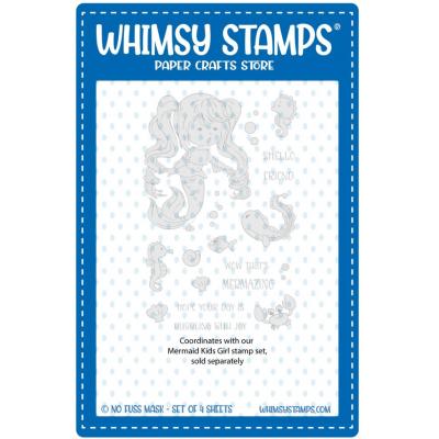 Whimsy Stamps NoFuss Masks - Mermaid Kids Girl